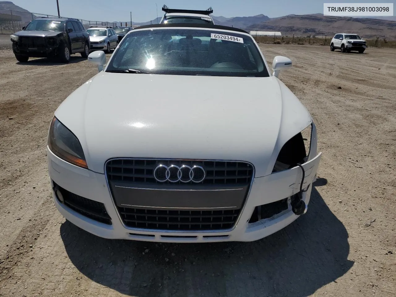 2008 Audi Tt 2.0T VIN: TRUMF38J981003098 Lot: 65203494