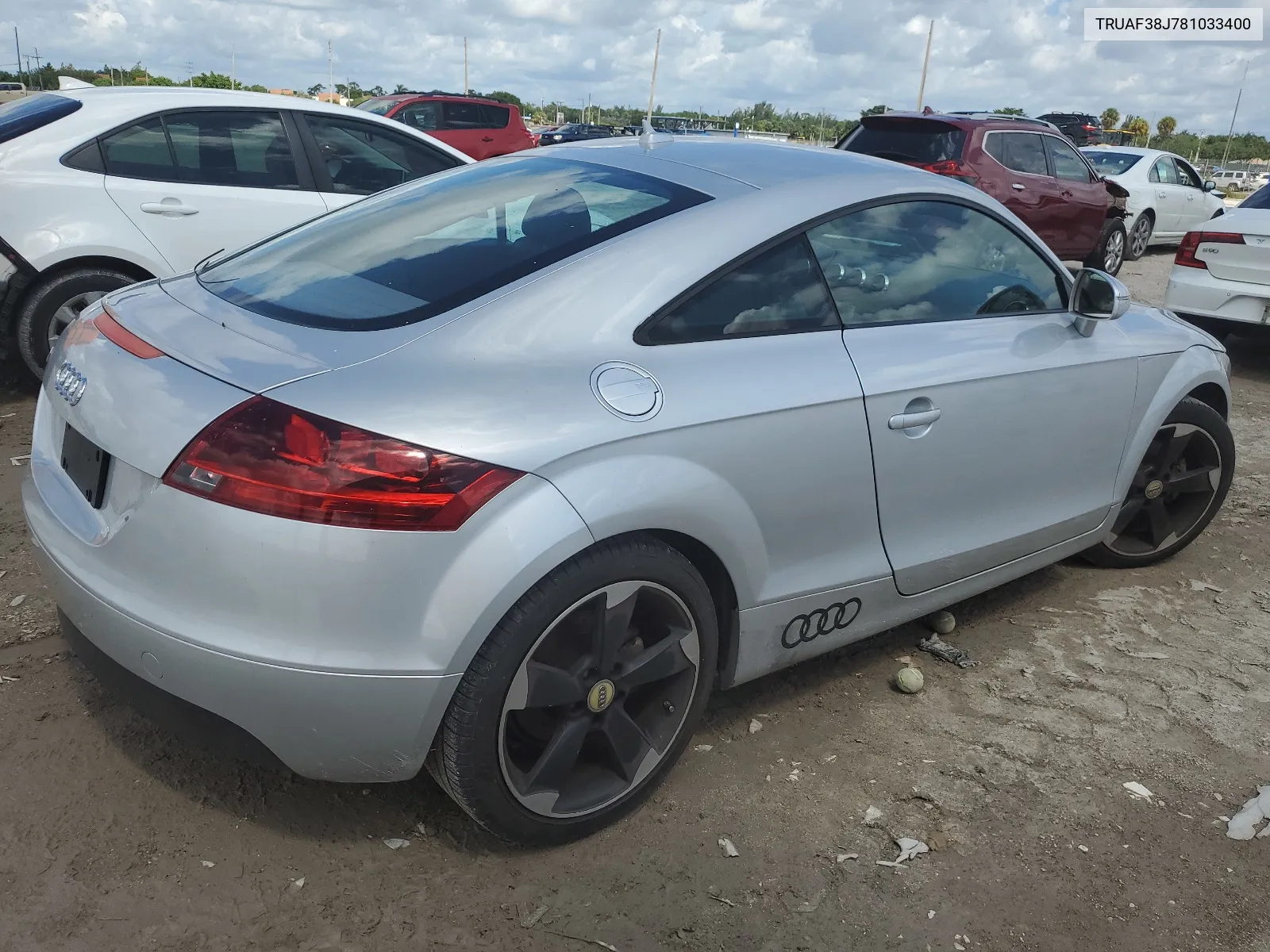 2008 Audi Tt 2.0T VIN: TRUAF38J781033400 Lot: 68413874