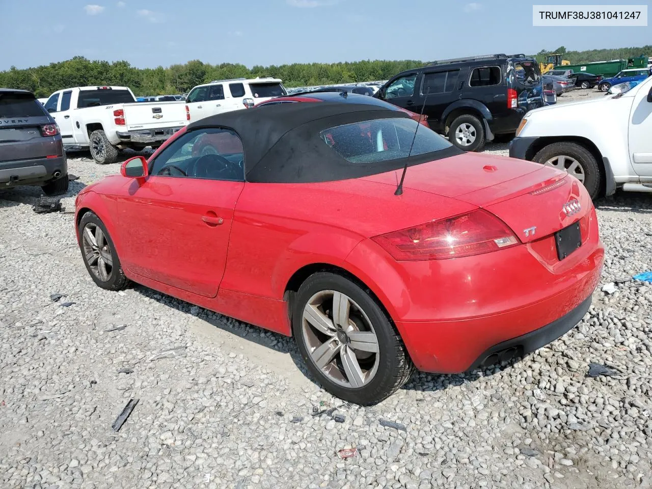 TRUMF38J381041247 2008 Audi Tt 2.0T