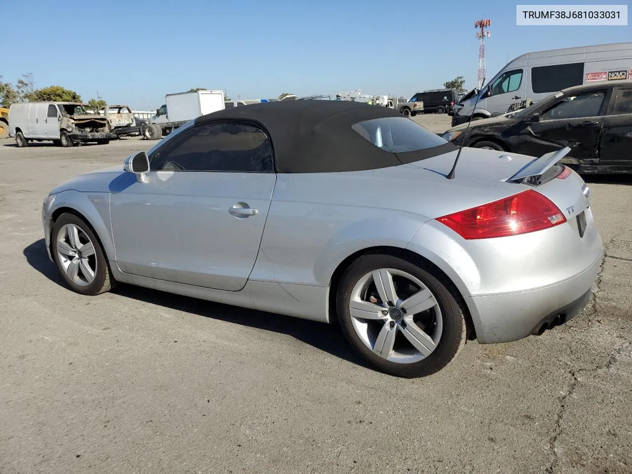 2008 Audi Tt 2.0T VIN: TRUMF38J681033031 Lot: 70658504