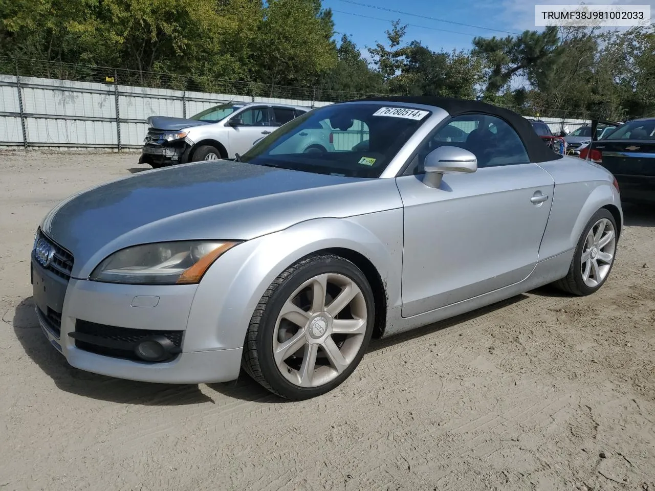 TRUMF38J981002033 2008 Audi Tt 2.0T