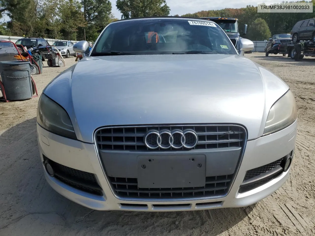 TRUMF38J981002033 2008 Audi Tt 2.0T