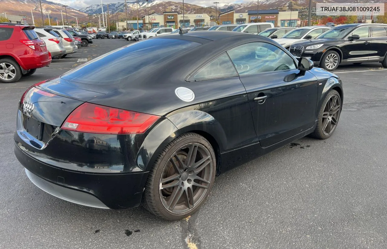 2008 Audi Tt 2.0T VIN: TRUAF38J081009245 Lot: 79571214