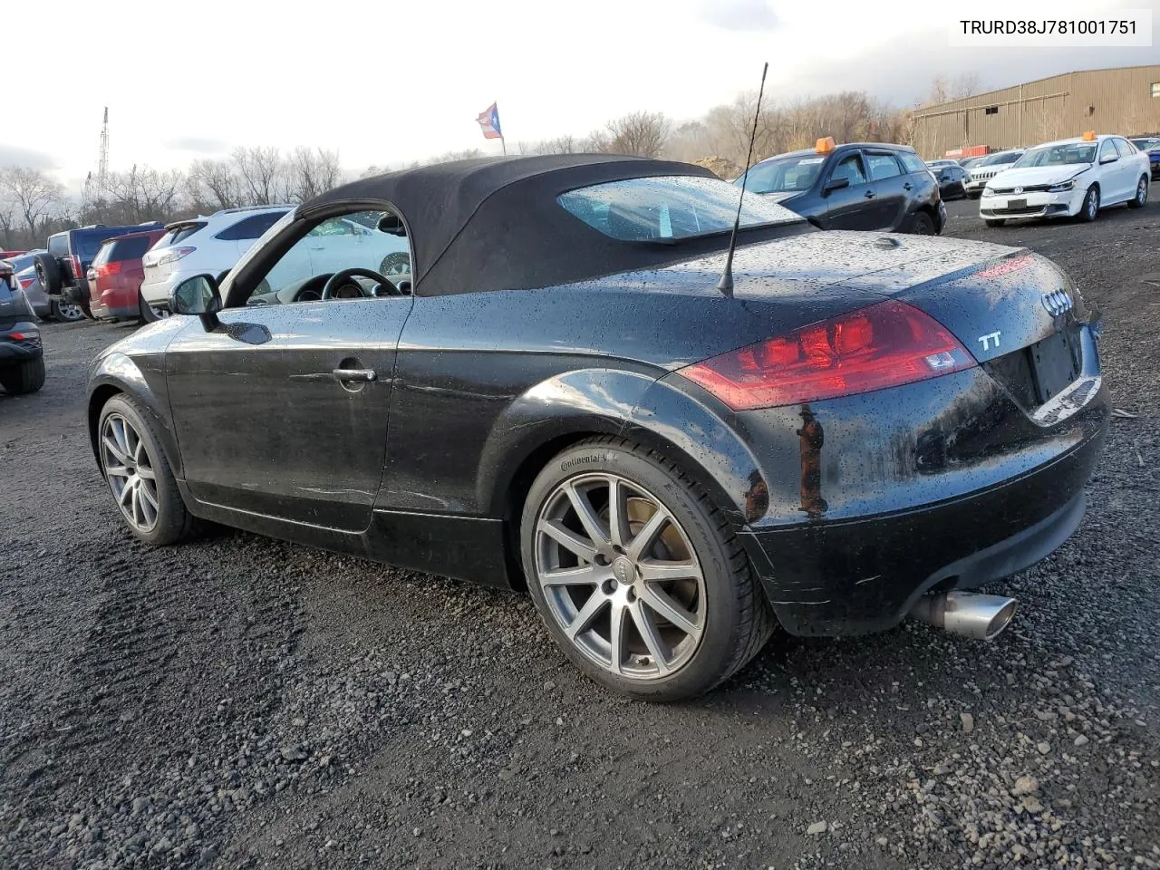 2008 Audi Tt 3.2 Quattro VIN: TRURD38J781001751 Lot: 80204524