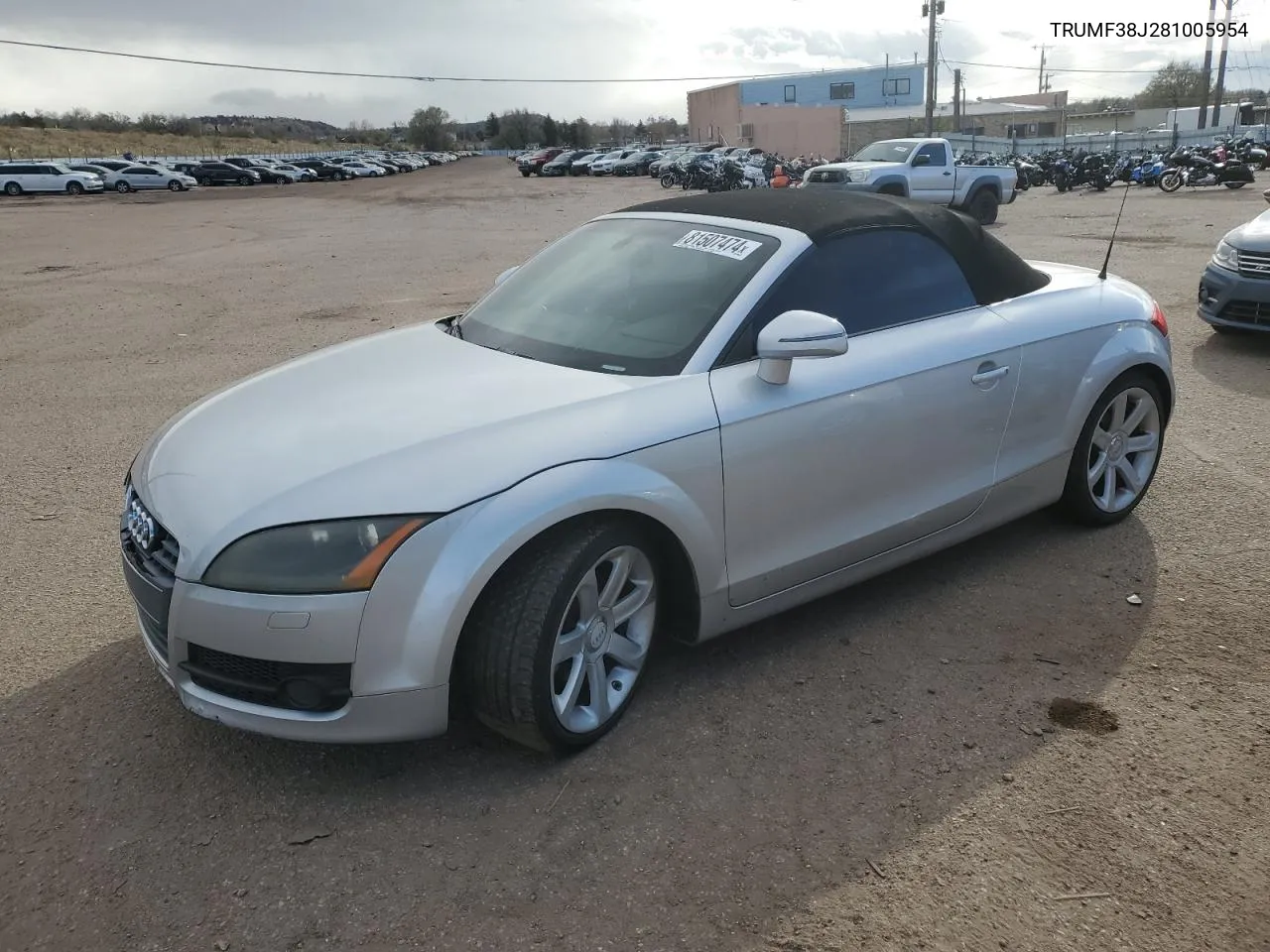 2008 Audi Tt 2.0T VIN: TRUMF38J281005954 Lot: 81507474