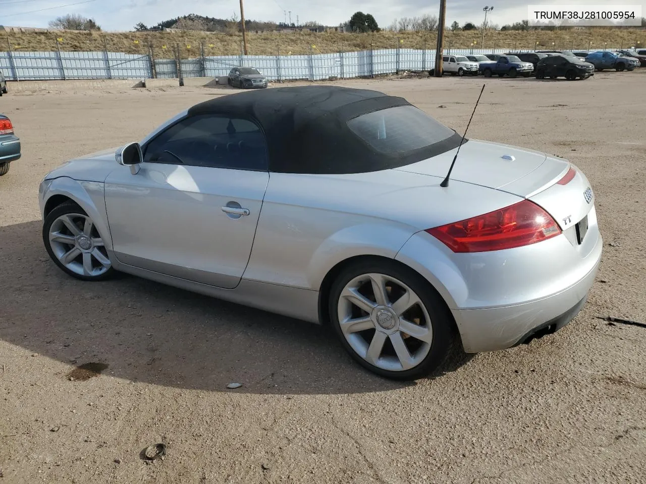 2008 Audi Tt 2.0T VIN: TRUMF38J281005954 Lot: 81507474