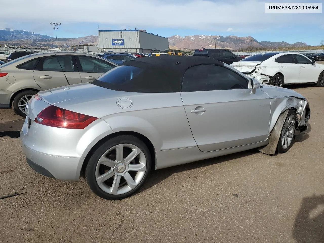 2008 Audi Tt 2.0T VIN: TRUMF38J281005954 Lot: 81507474