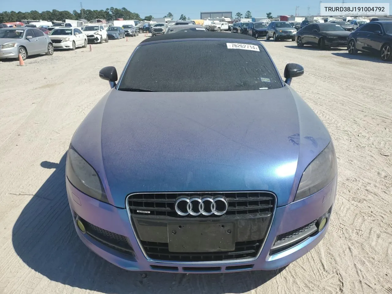 2009 Audi Tt 3.2 Quattro VIN: TRURD38J191004792 Lot: 76262714