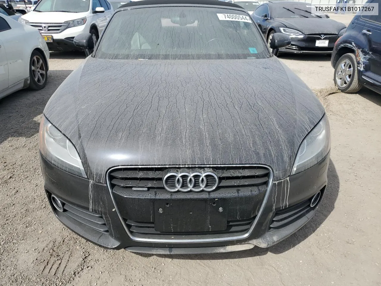 2011 Audi Tt Premium VIN: TRUSFAFK1B1017267 Lot: 74000544