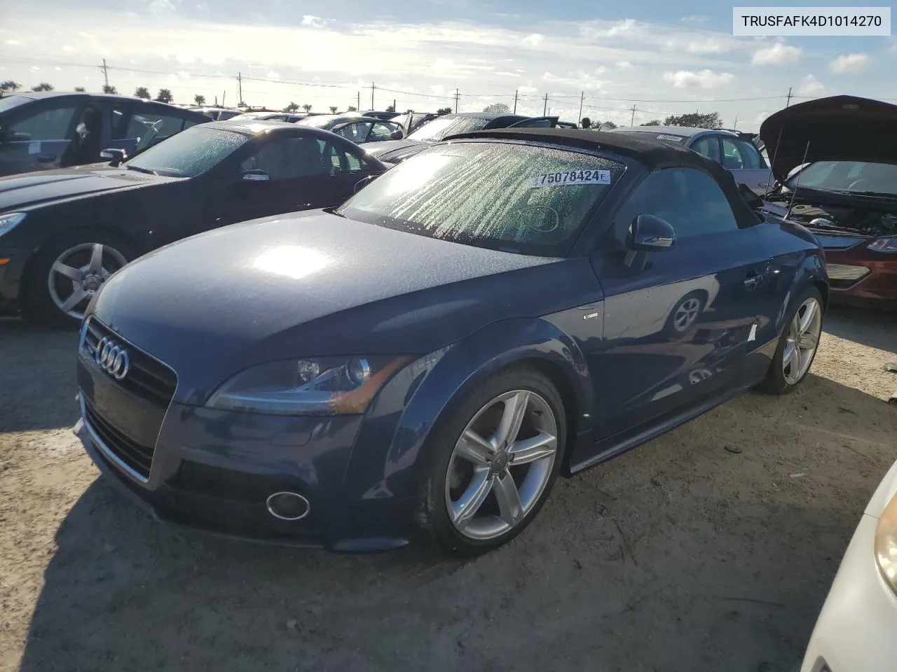 2013 Audi Tt Premium Plus VIN: TRUSFAFK4D1014270 Lot: 75078424