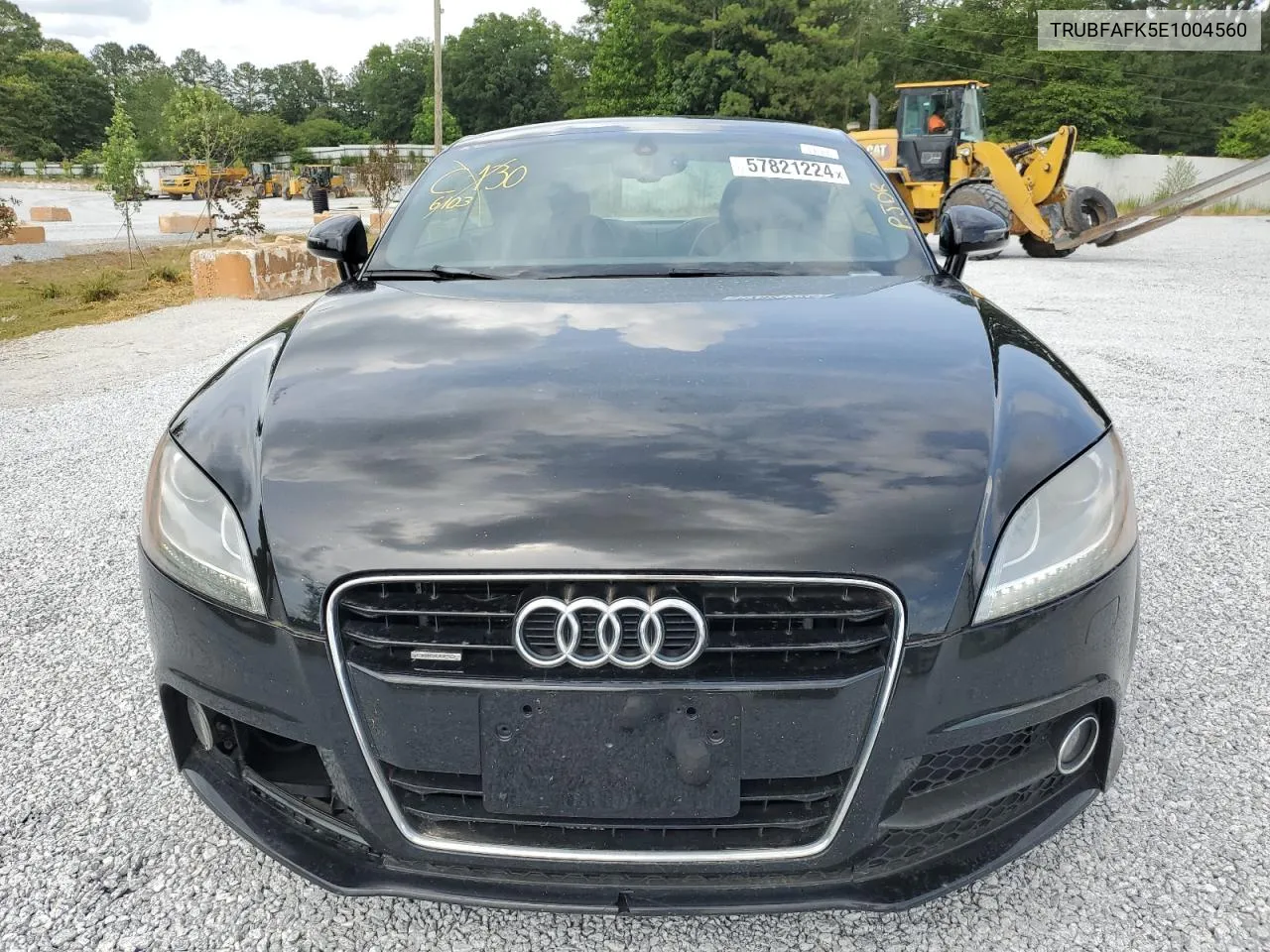 2014 Audi Tt Premium Plus VIN: TRUBFAFK5E1004560 Lot: 57821224