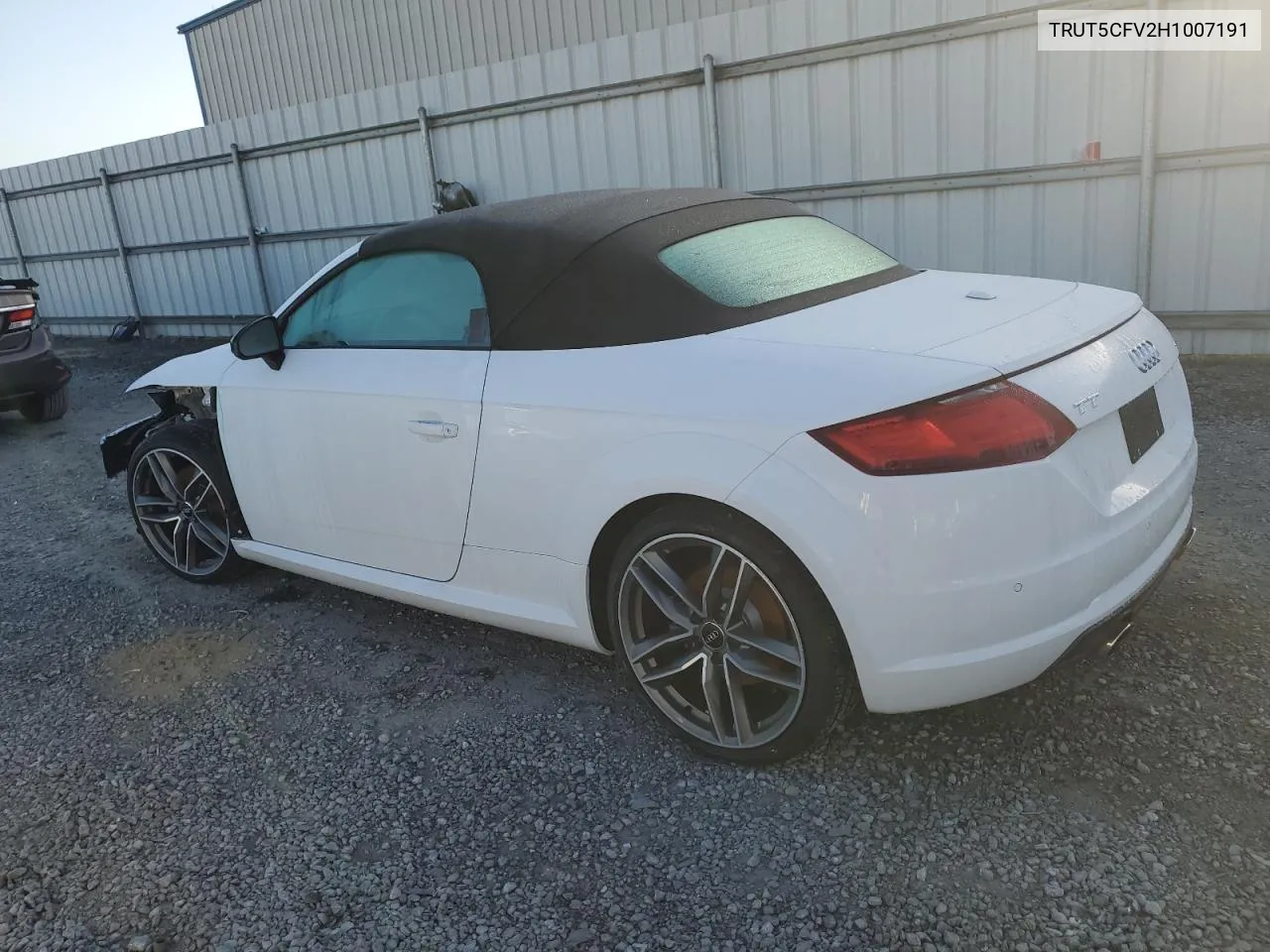 TRUT5CFV2H1007191 2017 Audi Tt