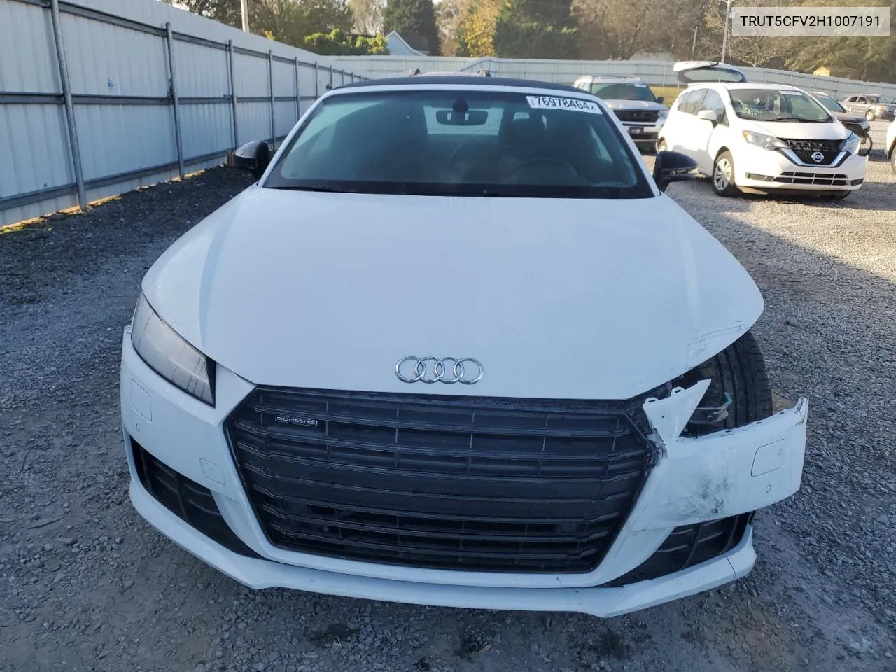 TRUT5CFV2H1007191 2017 Audi Tt