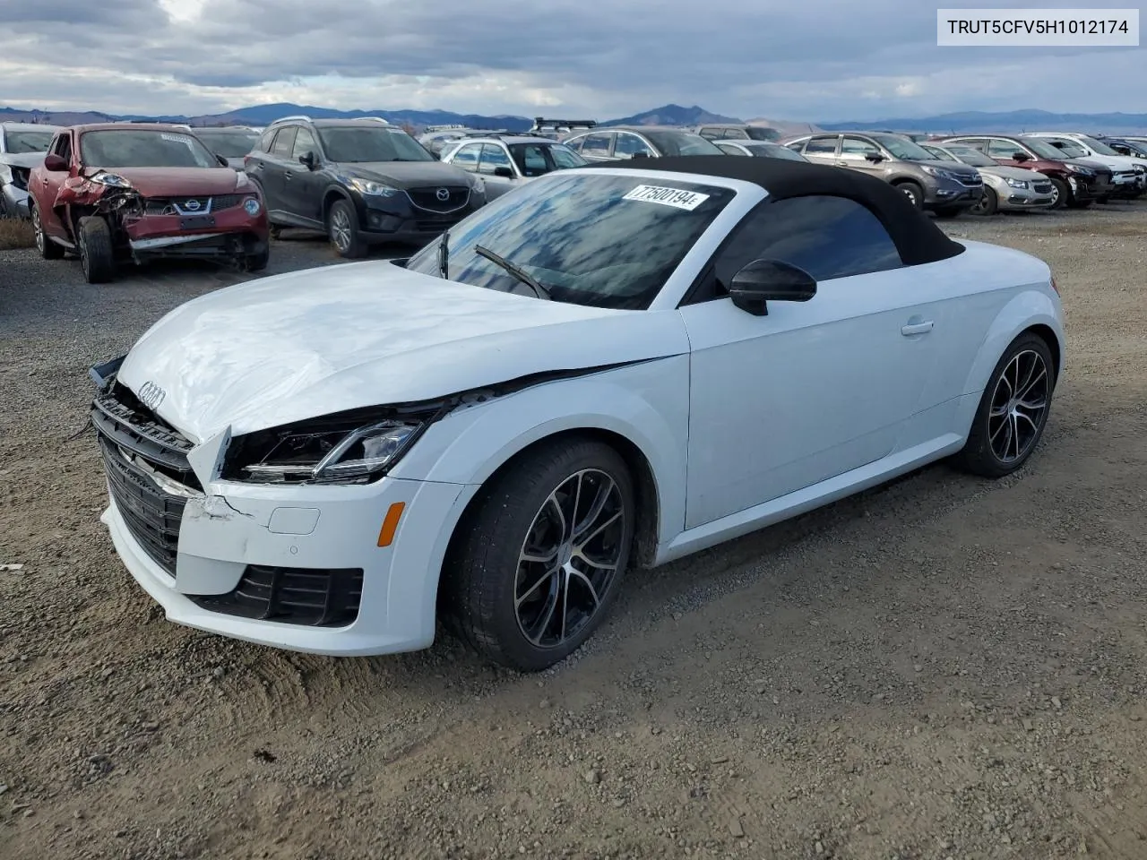 2017 Audi Tt VIN: TRUT5CFV5H1012174 Lot: 77500194