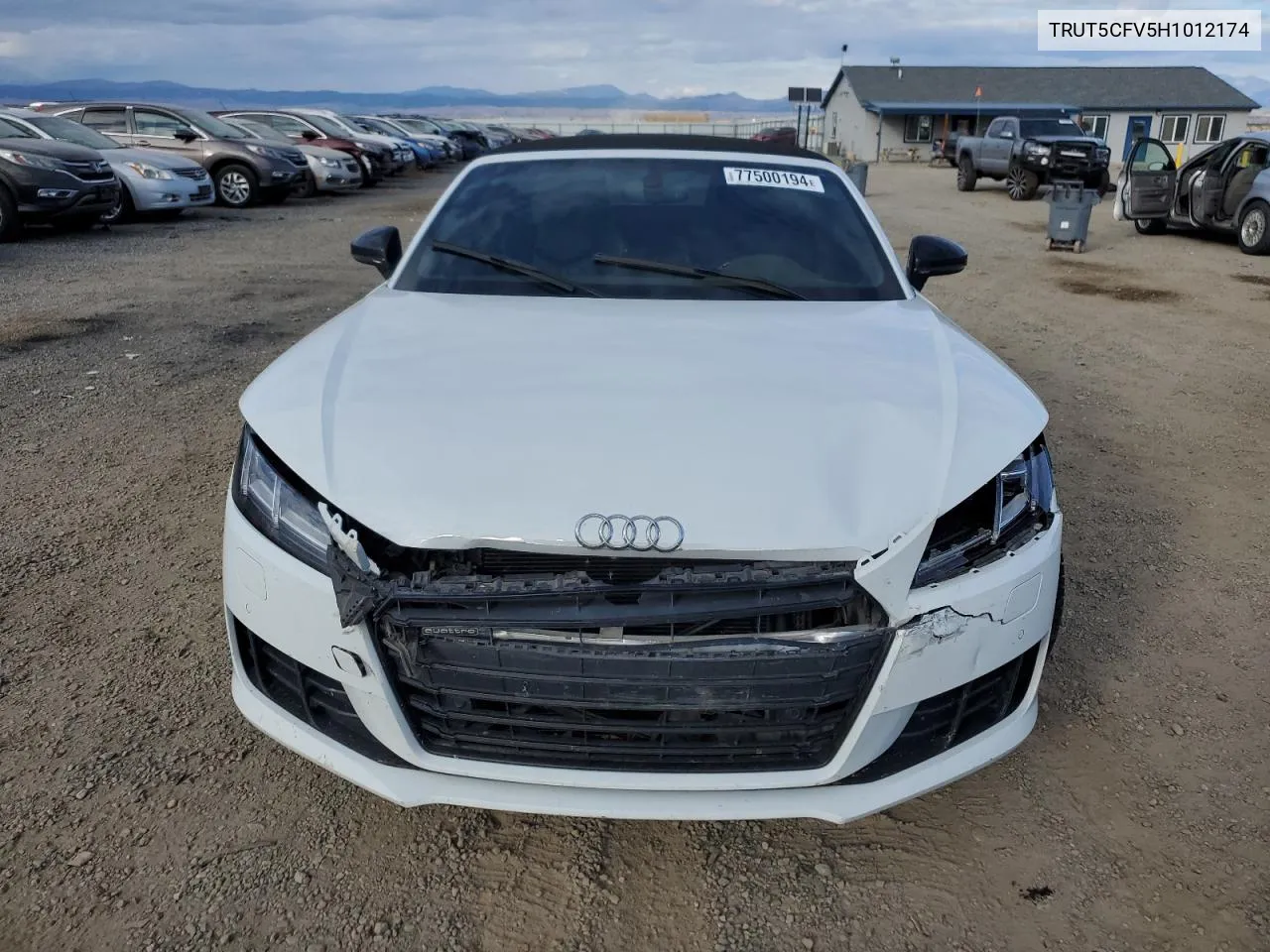 2017 Audi Tt VIN: TRUT5CFV5H1012174 Lot: 77500194