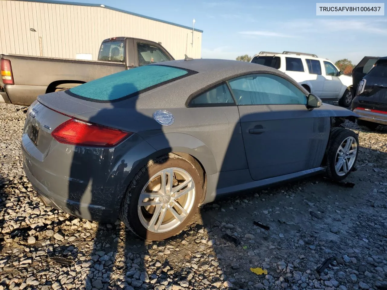 2017 Audi Tt VIN: TRUC5AFV8H1006437 Lot: 79609284