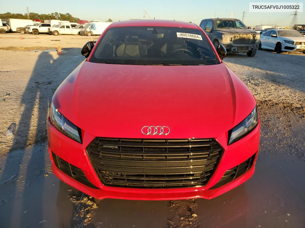 2018 Audi Tt VIN: TRUC5AFV0J1005322 Lot: 80518664