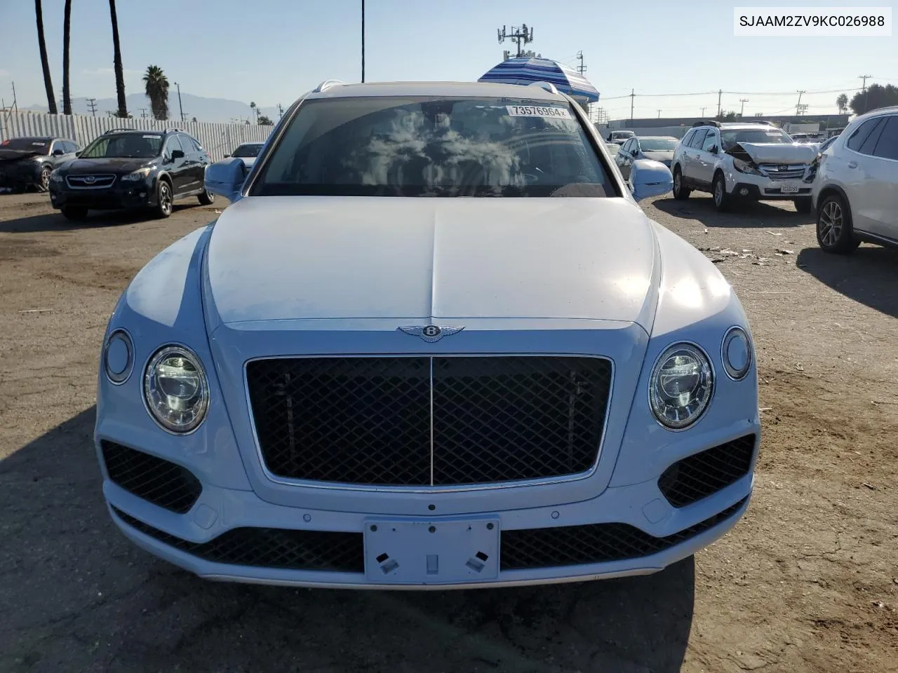 SJAAM2ZV9KC026988 2019 Bentley Bentayga