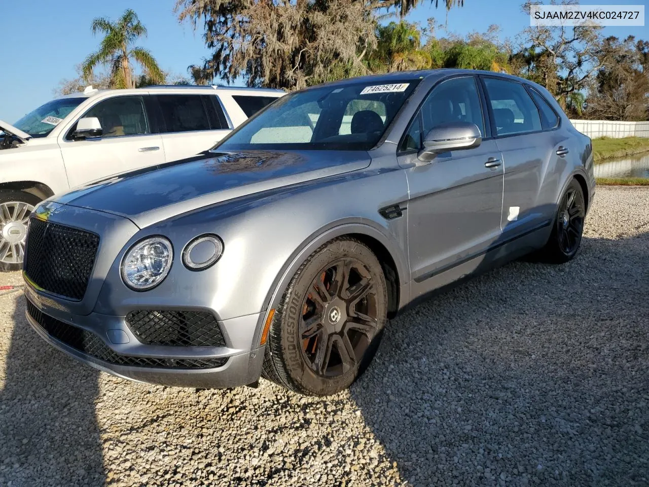 2019 Bentley Bentayga VIN: SJAAM2ZV4KC024727 Lot: 74625214