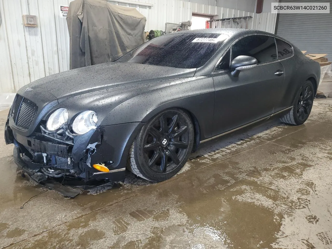 2004 Bentley Continental Gt VIN: SCBCR63W14C021260 Lot: 67277464