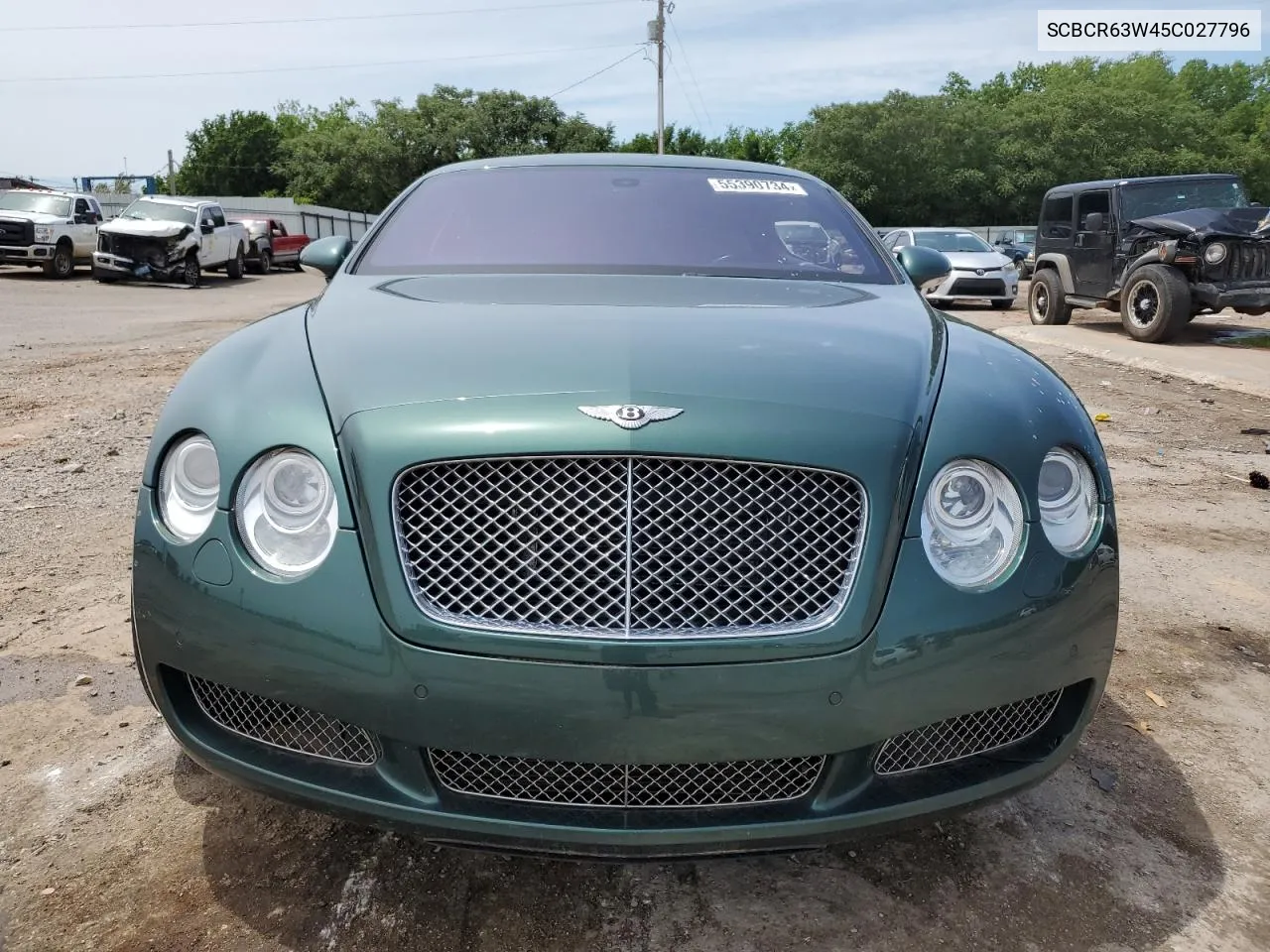 2005 Bentley Continental Gt VIN: SCBCR63W45C027796 Lot: 55390734