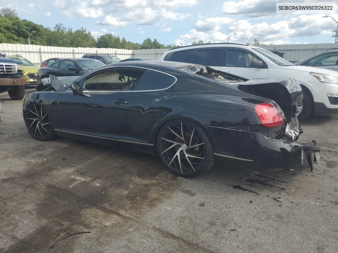 2005 Bentley Continental Gt VIN: SCBCR63W95C026322 Lot: 66963634