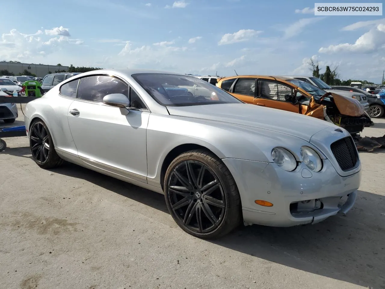 2005 Bentley Continental Gt VIN: SCBCR63W75C024293 Lot: 71625934