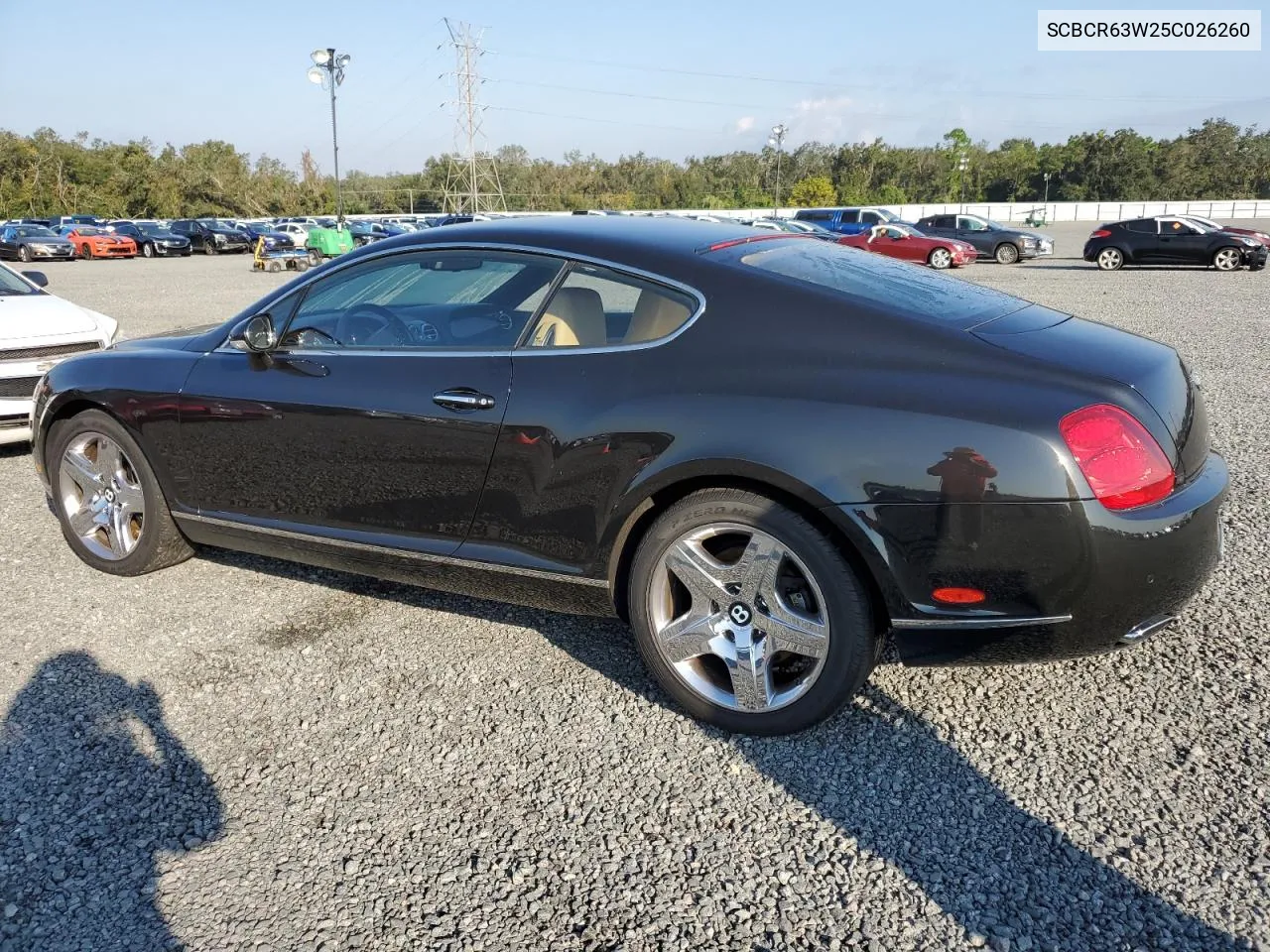 2005 Bentley Continental Gt VIN: SCBCR63W25C026260 Lot: 75802274