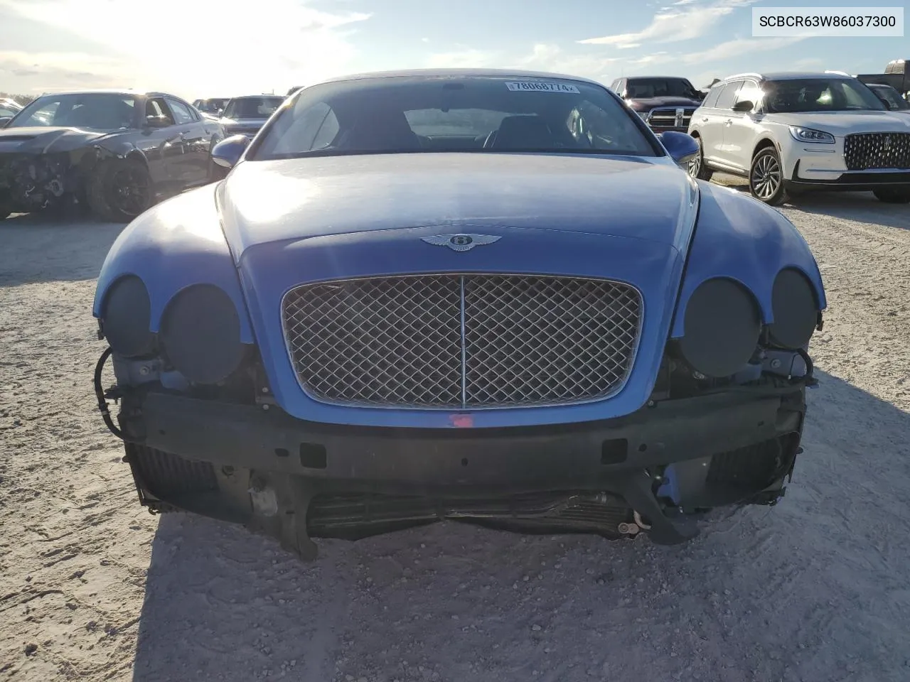 2006 Bentley Continenta VIN: SCBCR63W86037300 Lot: 78068774