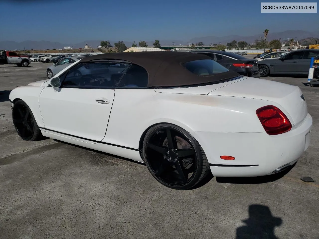 2007 Bentley Continental Gtc VIN: SCBDR33W87C047099 Lot: 77594114