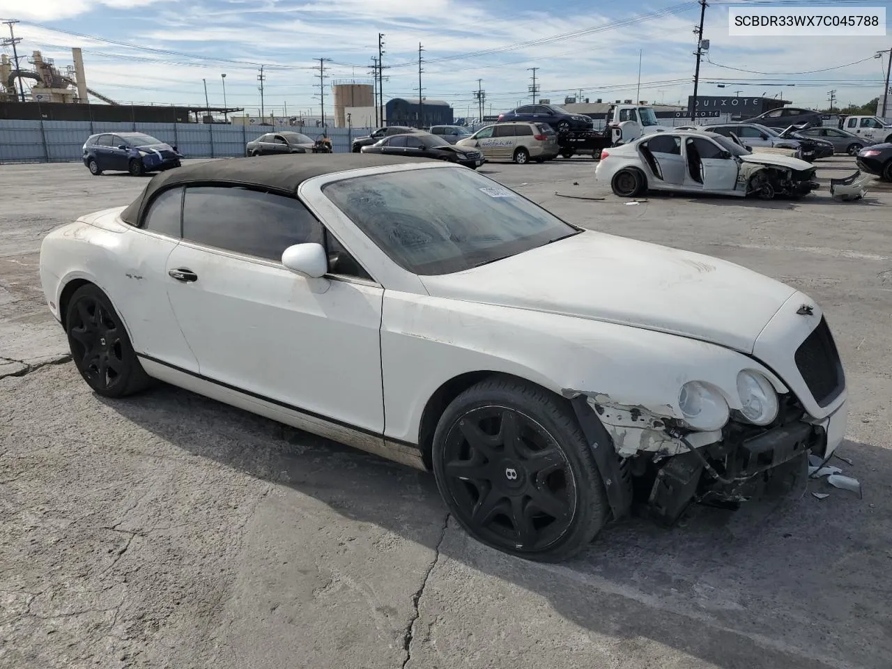 2007 Bentley Continental Gtc VIN: SCBDR33WX7C045788 Lot: 78049374