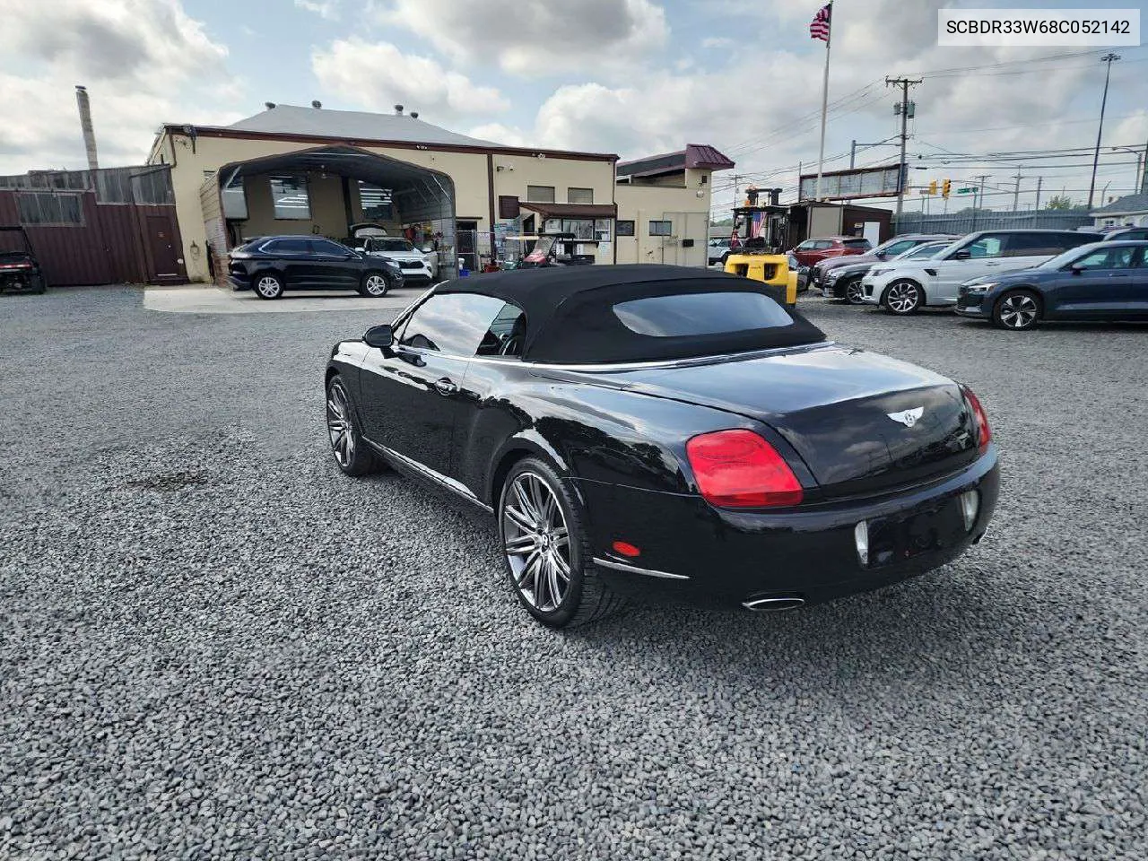 2008 Bentley Continental Gtc VIN: SCBDR33W68C052142 Lot: 69032654