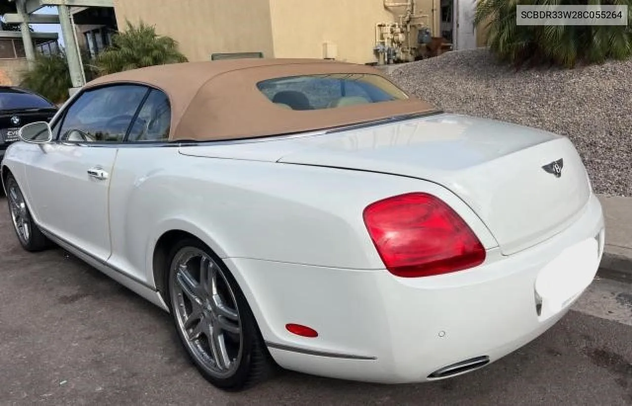 2008 Bentley Continental Gtc VIN: SCBDR33W28C055264 Lot: 75057734