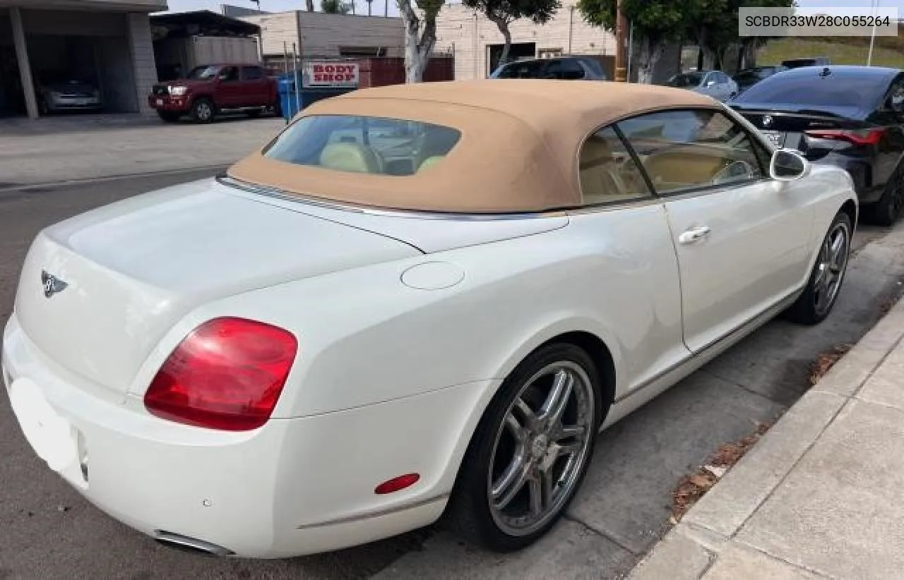 2008 Bentley Continental Gtc VIN: SCBDR33W28C055264 Lot: 75057734