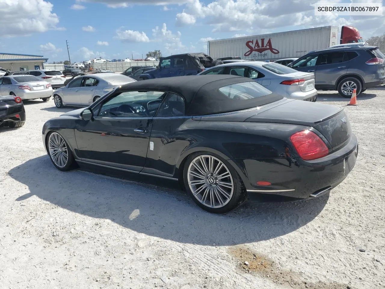 SCBDP3ZA1BC067897 2011 Bentley Continental Gtc Speed