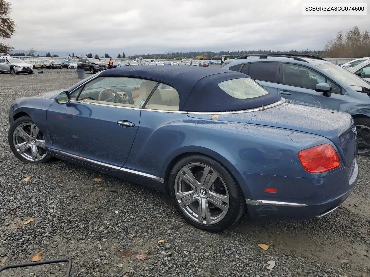 SCBGR3ZA8CC074600 2012 Bentley Continental Gtc