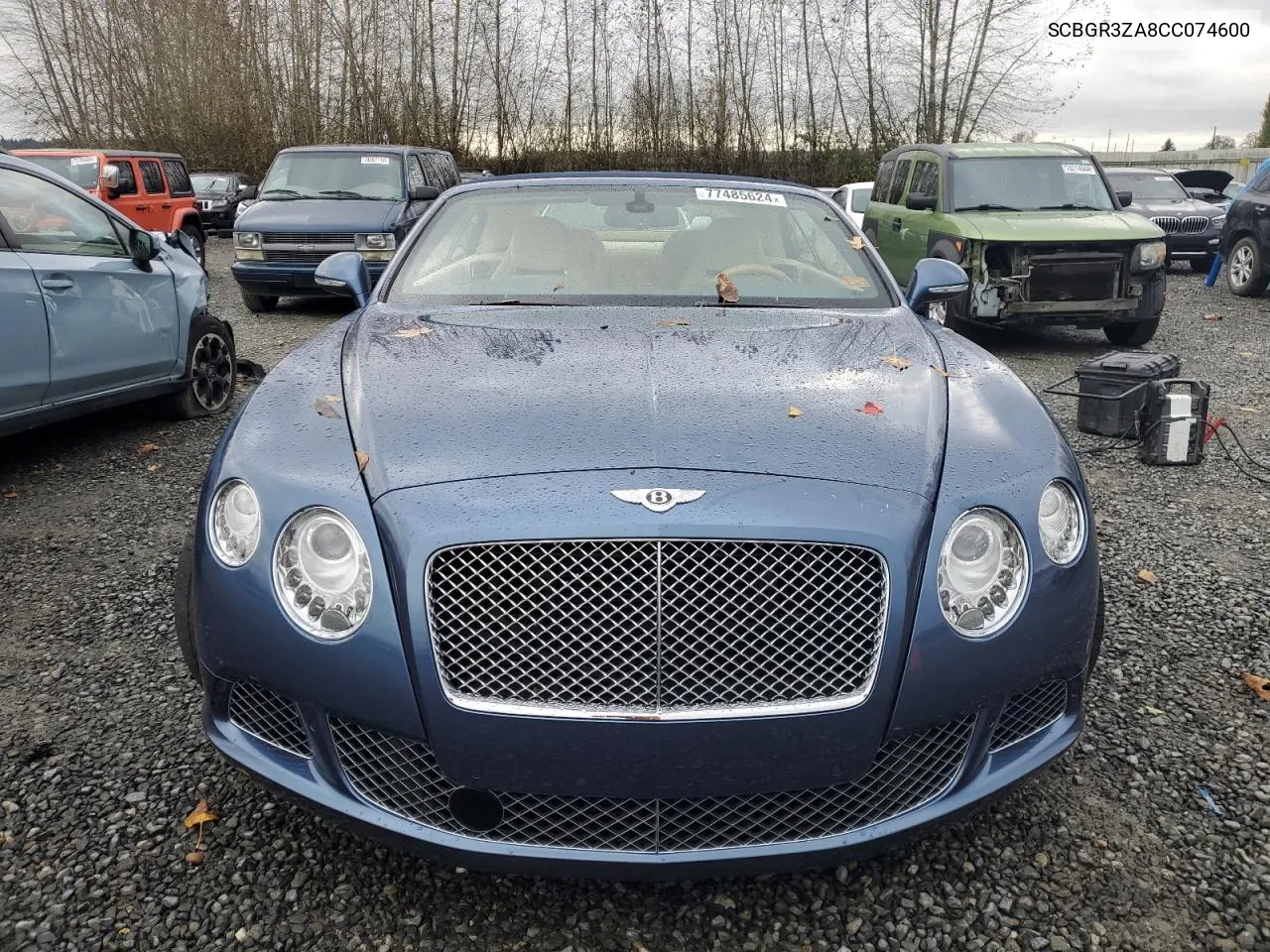 2012 Bentley Continental Gtc VIN: SCBGR3ZA8CC074600 Lot: 77485624