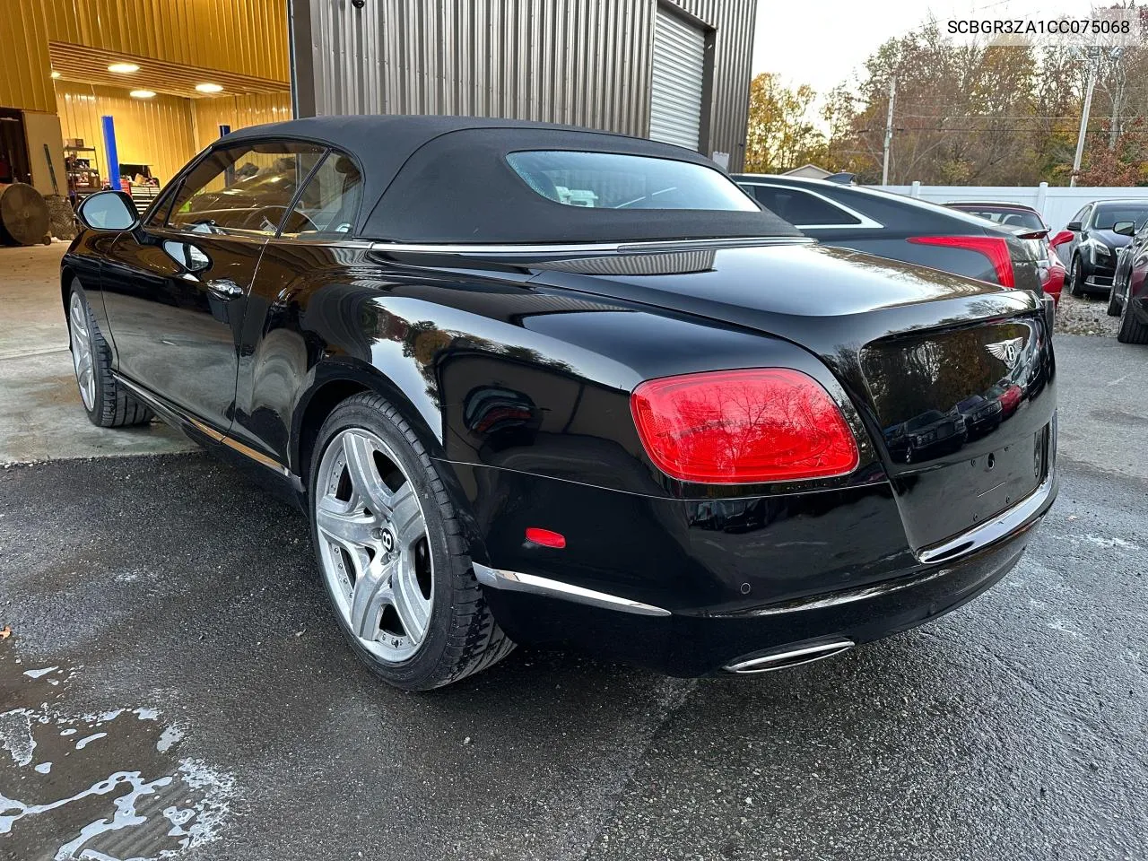 2012 Bentley Continental Gtc VIN: SCBGR3ZA1CC075068 Lot: 80280424