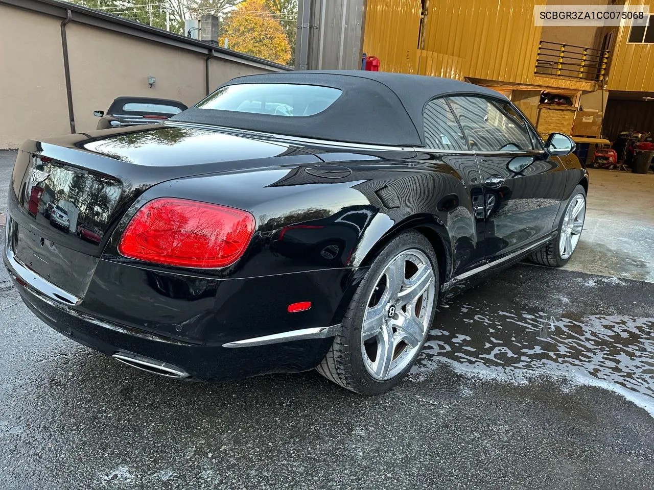 2012 Bentley Continental Gtc VIN: SCBGR3ZA1CC075068 Lot: 80280424