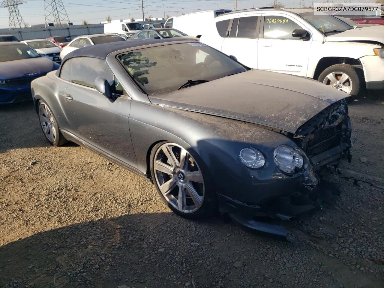 2013 Bentley Continental Gtc VIN: SCBGR3ZA7DC079577 Lot: 76299594