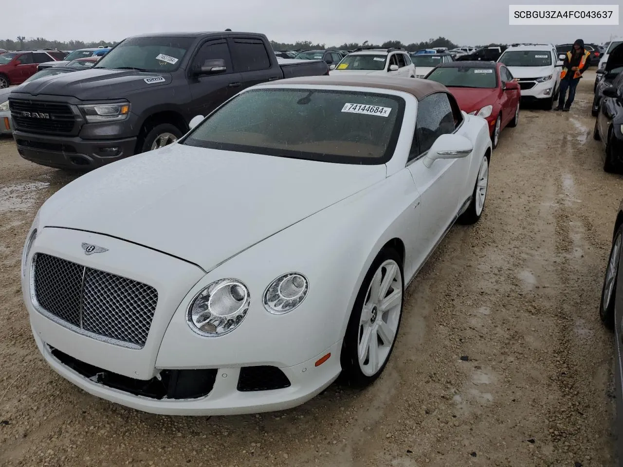 2015 Bentley Continental Gtc VIN: SCBGU3ZA4FC043637 Lot: 74144684