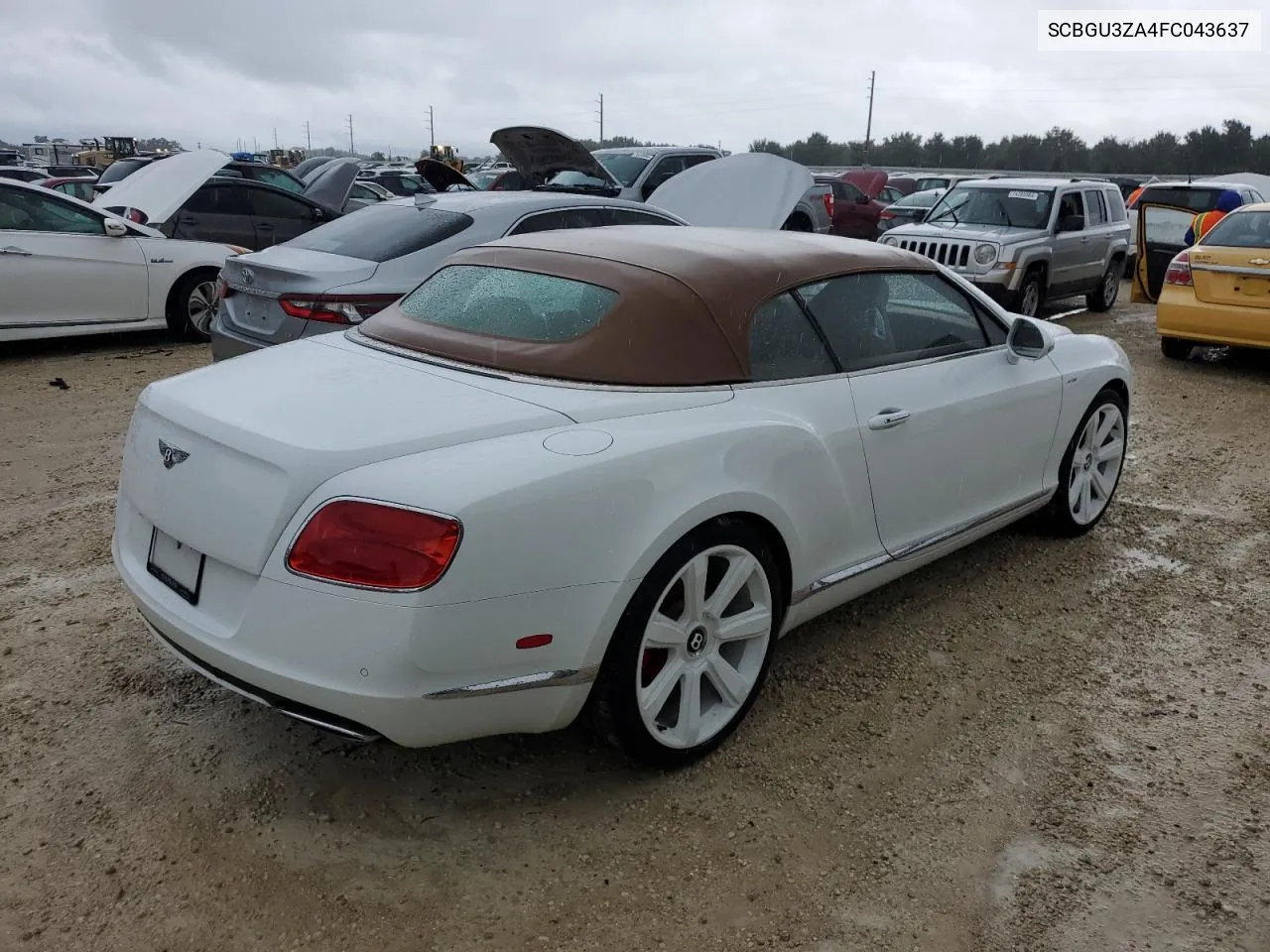 2015 Bentley Continental Gtc VIN: SCBGU3ZA4FC043637 Lot: 74144684