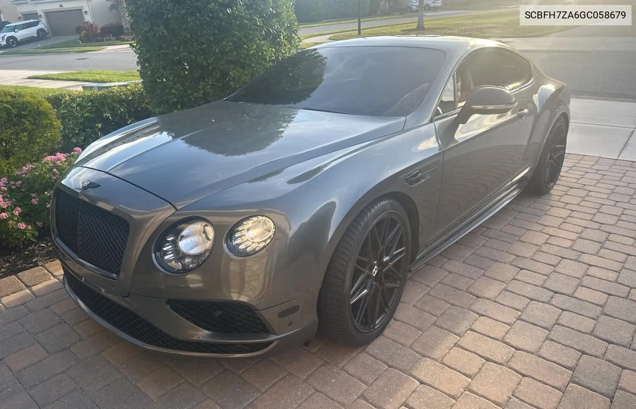 SCBFH7ZA6GC058679 2016 Bentley Continental Gt V8 S