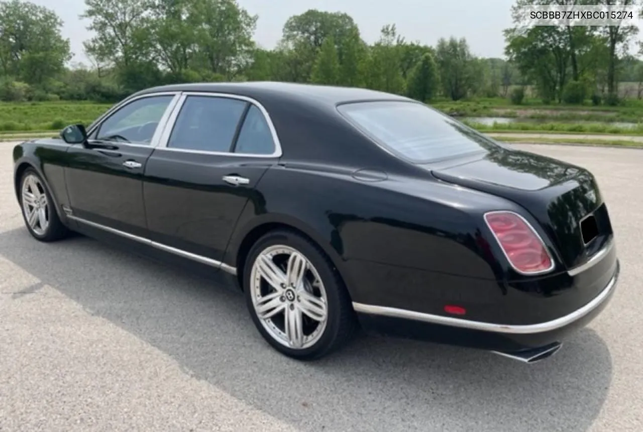 2011 Bentley Mulsanne VIN: SCBBB7ZHXBC015274 Lot: 77059194