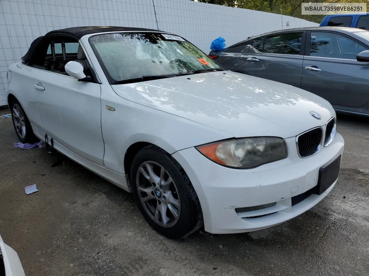 2008 BMW 128 I VIN: WBAUL73598VE86251 Lot: 64811234