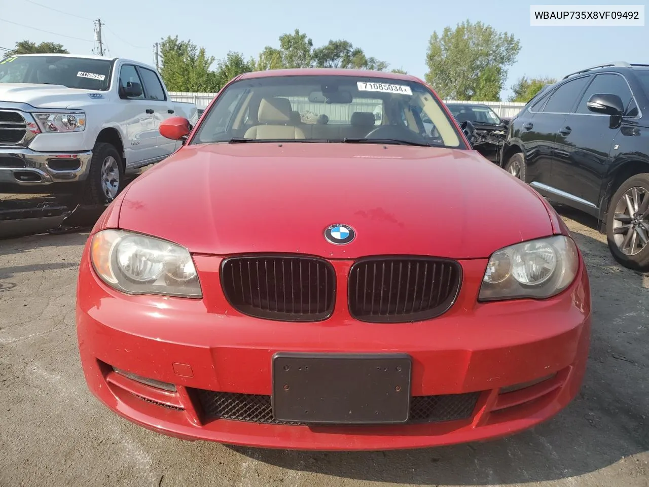 2008 BMW 128 I VIN: WBAUP735X8VF09492 Lot: 71085034