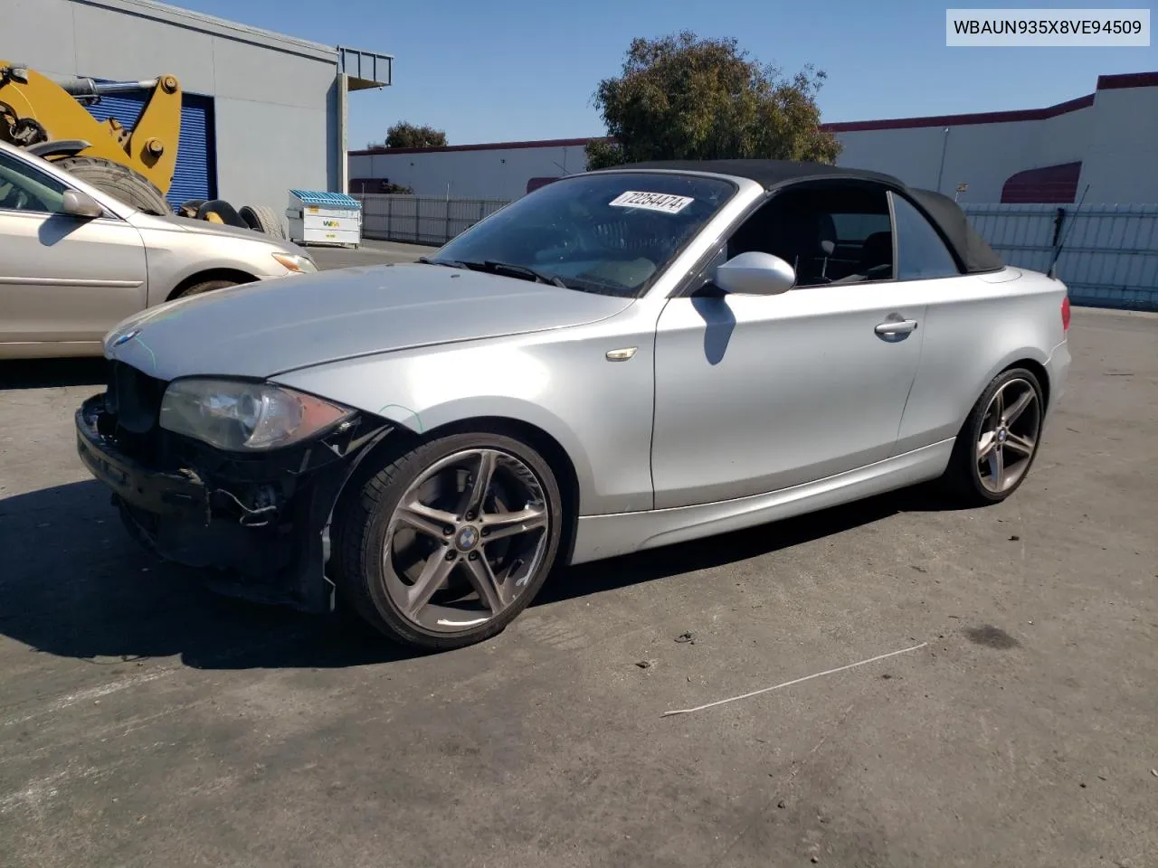 2008 BMW 135 I VIN: WBAUN935X8VE94509 Lot: 72254474