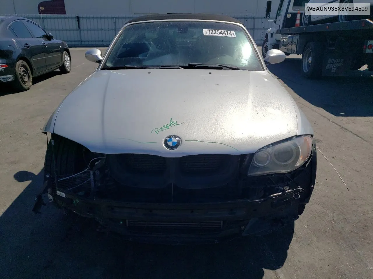 2008 BMW 135 I VIN: WBAUN935X8VE94509 Lot: 72254474