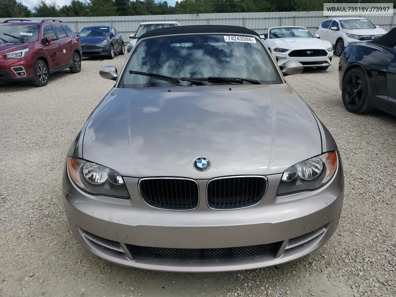 2008 BMW 128 I VIN: WBAUL73518VJ73997 Lot: 74243594