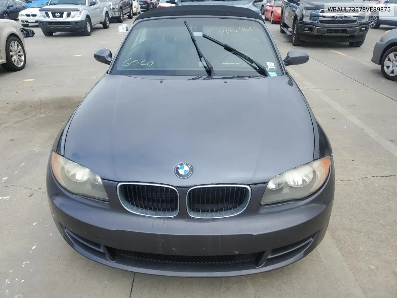 2008 BMW 128 I VIN: WBAUL73578VE89875 Lot: 74877694